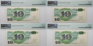 set of 4 x 10 gold 1982 - cheese. K