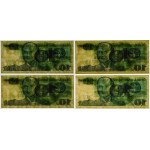 zestaw 4 x 10 złotych 1982 - ser. K