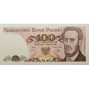 100 złotych 1982 - ser. HM