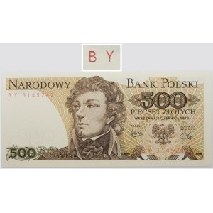 500 złotych 1979 - ser. BY - najrzadsza seria rocznika - Szparło L7