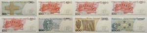 set of 8 banknotes - mix of a small communist era