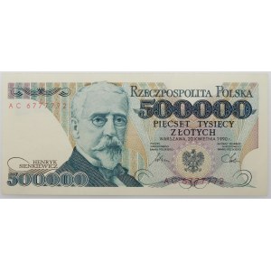 500.000 złotych 1990 - ser. AC