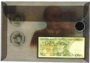 Commemorative envelope with 50 gold 1988 ser. HN + coin