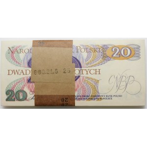 Paczka bankowa 20 złotych 1982 - ser. AM (2)