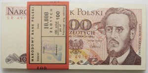 Bank parcel 100 zloty 1986 - ser. SR