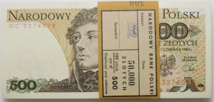 Bank parcel 500 gold 1982 - ser. GC