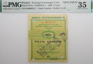 5 cents 1960 PeKaO (Pewex) - ser. Da - MODEL