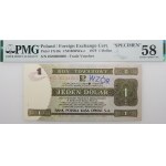1 dolar 1979 PeKaO (Pewex) - ser. HD 0000000 - WZÓR