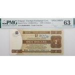 2 dolary 1979 PeKaO (Pewex) - ser. HM 0000000 - WZÓR