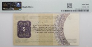 5 dollars 1979 PeKaO (Pewex) - ser. HE 0000000 - PATTERN