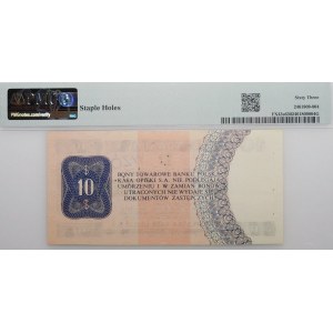 10 dolarów 1979 PeKaO (Pewex) - ser. HF 0000000 - WZÓR