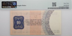 10 dollars 1979 PeKaO (Pewex) - ser. HF 0000000 - PATTERN