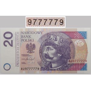 20 złotych 2016 - ser. AU - RADAR - 9777779