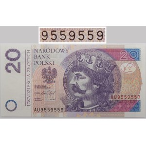 20 złotych 2016 - ser. AU - RADAR - 9559559