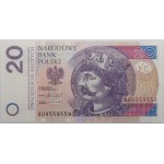 20 złotych 2016 - ser. AU - RADAR - 9559559