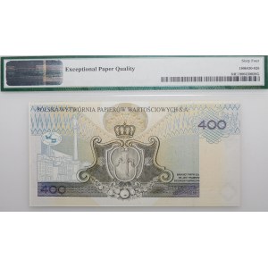 PWPW - 400 złotych 1996 - Zygmunt III Waza - WZÓR na awersie