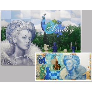 PWPW - SZACHY - niski nr AA 0000209 - FOLDER MAŁY