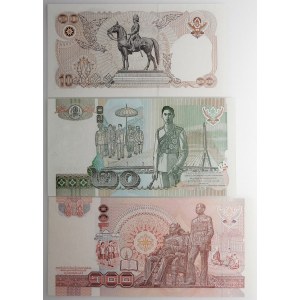 Tajlandia - zestaw - 10 bath + 20b + 100b