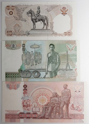 Thailand - set - 10 bath + 20b + 100b
