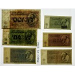 Czechosłowacja - zestaw - Getto Terezin - 1, 2, 5, 10, 20, 100 koron 1943 r.
