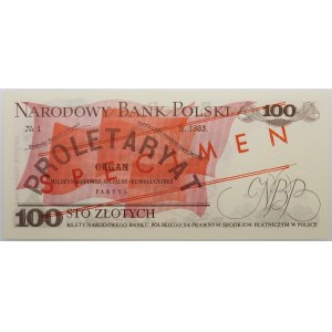 100 złotych 1976 - ser. AK 0000000 - WZÓR - No 0867★