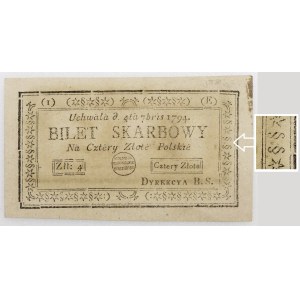 4 złote 1794 - ser. (1)(E) - PIĘKNY
