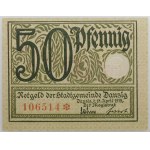 Danzig - 50 fenig 1919 - green - UNGÜLTIG - RARE