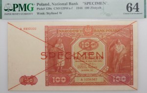 100 zloty 1946 - ser. A - SPECIMEN