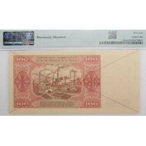 100 złotych 1948 - ser. AG - SPECIMEN