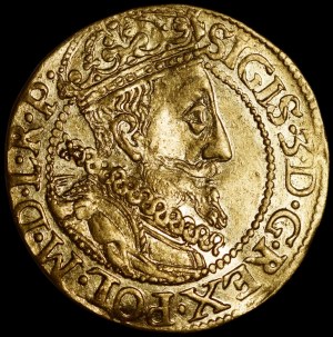Sigismund III Vasa, Ducat 1612, Gdansk - beautiful and rare
