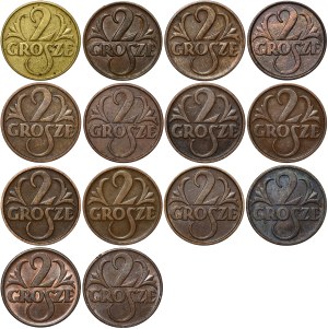 COMPLETE 2 pennies - 14 pieces