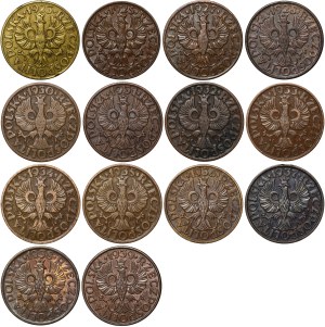 COMPLETE 2 pennies - 14 pieces