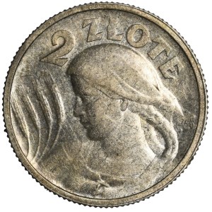 2 złote Kobieta i kłosy 1924 Paryż - róg i pochodnia