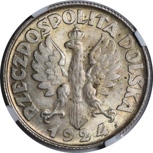 2 gold Woman and ears 1924 H - Birmingham - BEAUTIFUL AND RARE