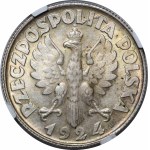 2 złote Kobieta i kłosy 1924 H - Birmingham - PIĘKNA I RZADKA