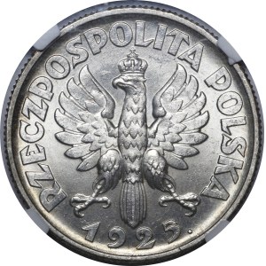 2 złote Kobieta i kłosy 1925 Londyn - kropka
