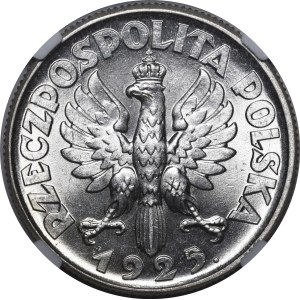 2 złote Kobieta i kłosy 1925 Londyn - kropka