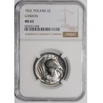 2 złote Kobieta i kłosy 1925 Londyn - kropka