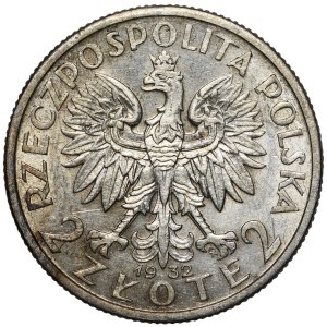 2 złote Głowa Kobiety 1932