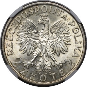 2 Gold Female Head 1934