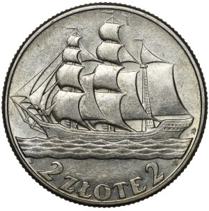 2 gold Sailing ship 1936