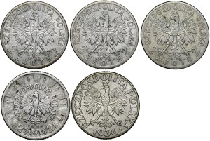 SET of 2 gold - 5 pieces