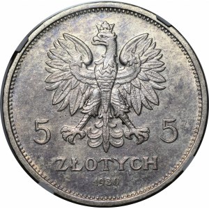 5 złotych Sztandar 1930 - ZDWOJENIE DATY