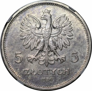 5 Gold Banner 1930 - DISCOVERY OF DATE
