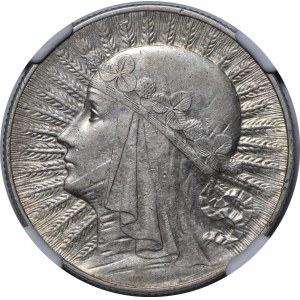 5 Gold Female Head 1932 ZZM Warsaw
