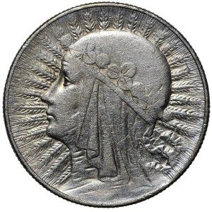 5 Gold Female Head 1932 ZZM Warsaw