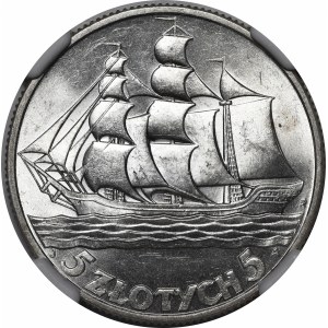 5 złotych Żaglowiec 1936