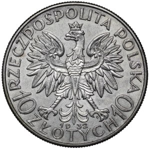 10 Zlatá dámská hlava 1932 ZZM