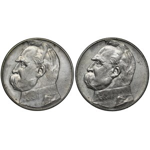 ZESTAW 2 sztuki 10 złotych Piłsudski