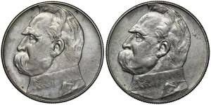 SET of 2 pieces of 10 gold Pilsudski